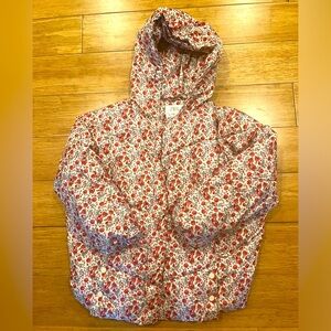 Beautiful ZARA floral puffer for girls